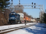 CSX Local Y120 southbound at CP-7 w/ cars for the NYS&W